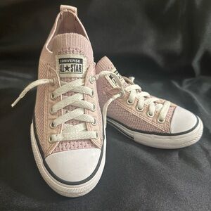 Converse light purple Mesh Low Top Kids Sneakers